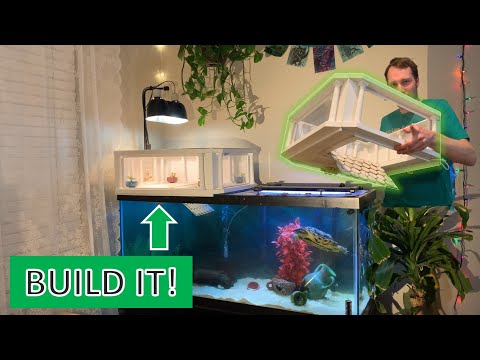 DIY Above Tank Basking Platform for Turtles - Grecian Theme - Step By Step Build - Part 1