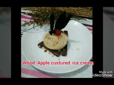 Wood Apple custured ice cream / innovativ delicious / step to step pic/ by sangeeta bhargava/ home's