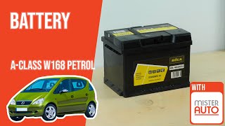 Youtube thumbnail of video "How to replace the car battery A-Class A140 W168 🔋"