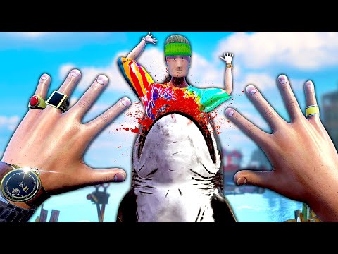 Shark EATS My Friend in ONE Bite - Sam & Dan Floaty Flatmates Gameplay