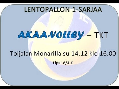 14.12.2014 Akaa Volley - TKT 1-sarja klo 16.00