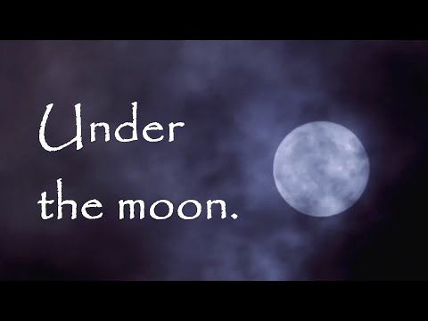 Scary Halloween story for children: Under the moon. ESL/ESOL video
