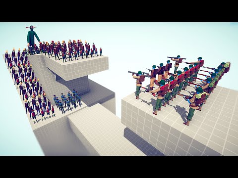 100x ZOMBIES vs US ARMY SOLDIERS - Totally Accurate Battle Simulator TABS