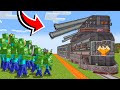 Zombies VS The Safest Security Train - Minecraft