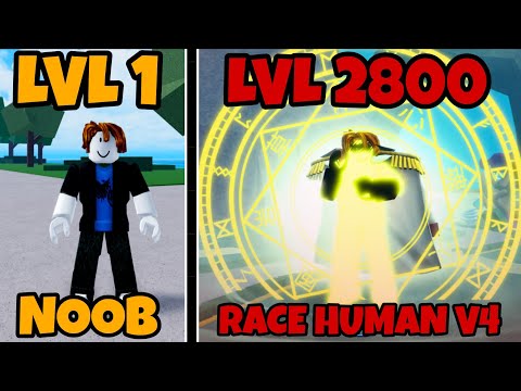 Noob to Max Level + All Fighting Styles + Buddha Awakening + Race Human V4 | Blox Fruits