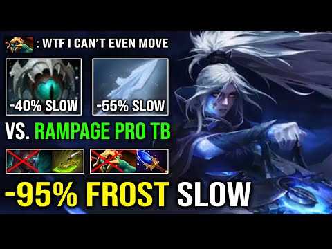 WTF Can't Move +95% Frost Slow Skadi Drow Ranger vs Rampage Godlike TB Pro Carry Dota 2