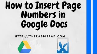 How to Insert Page Numbers in Google Docs