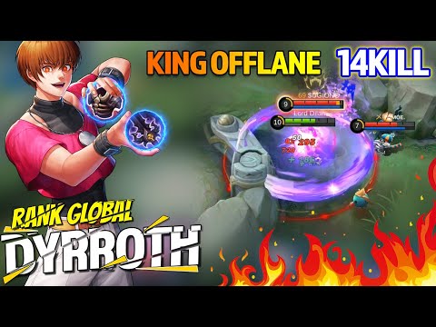 Dyrroth Offlane with Brutal Damage! Best Build Dyrroth by Lord Dilan. | Top Global Dyrroth - MLBB