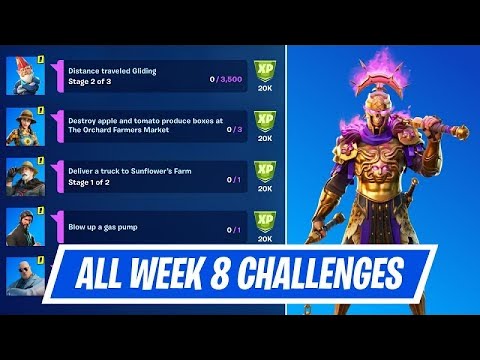 All week 8 challenges guide epic & legendary quests - Fortnite Chapter 2 Season 5