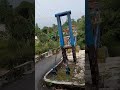 Perdana Lewat Jembatan Kayu Pondok Salam Pasawahan Purwakarta