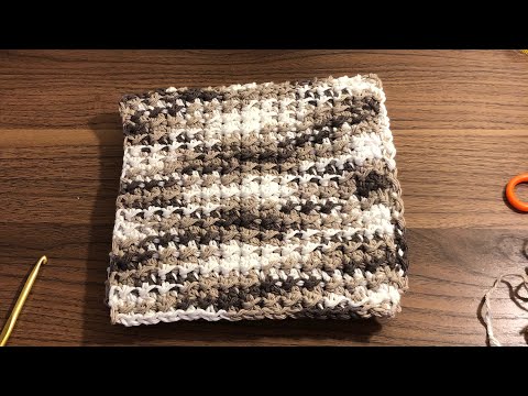 Farmhouse crochet washcloth