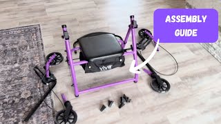 Vive Mobility Steel Rollator Walker with Seat | Assembly Guide