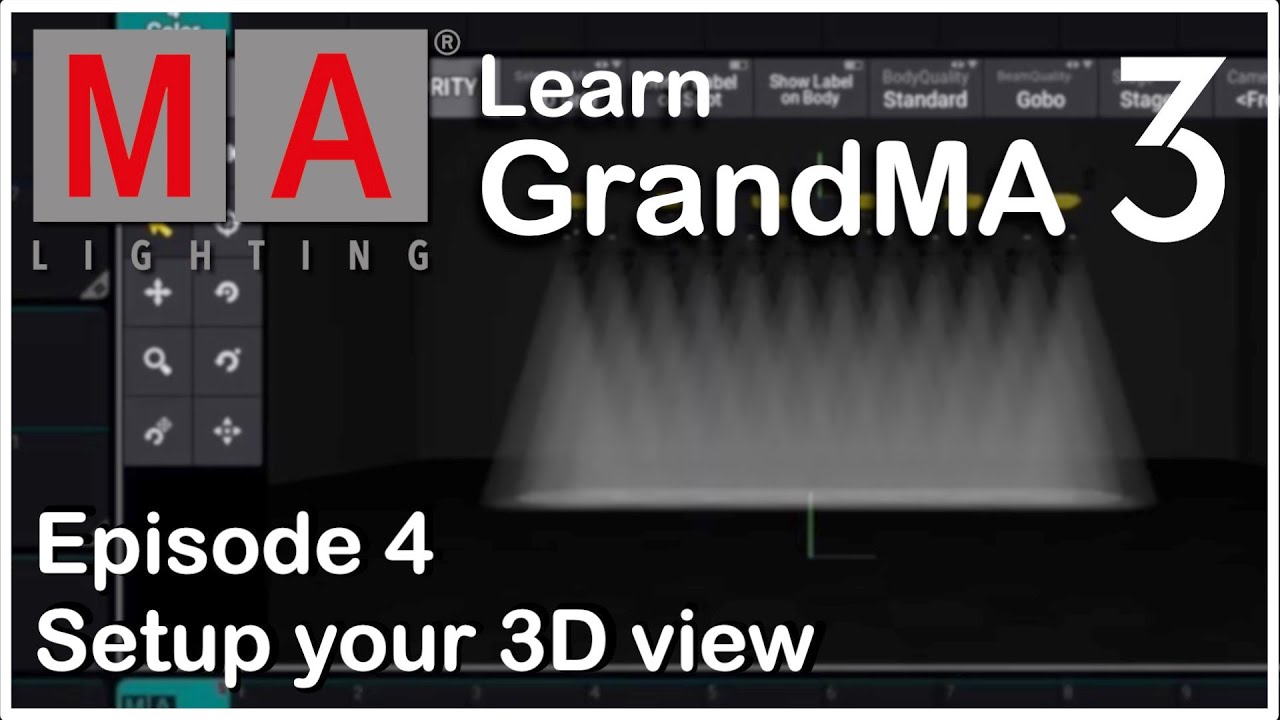 E04 - Setup Grand MA3 3D View - Grand MA3 OnPC Tutorial