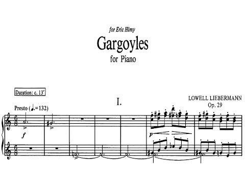 [Andrea Szewieczek,2x{SCORE+LIVE}] Lowell Liebermann: Gargoyles