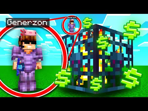 Generzon - I turned my ENTIRE ISLAND into a SPAWNER FARM in Minecraft SKYBLOCK | Minecraft Skyblock Server #25