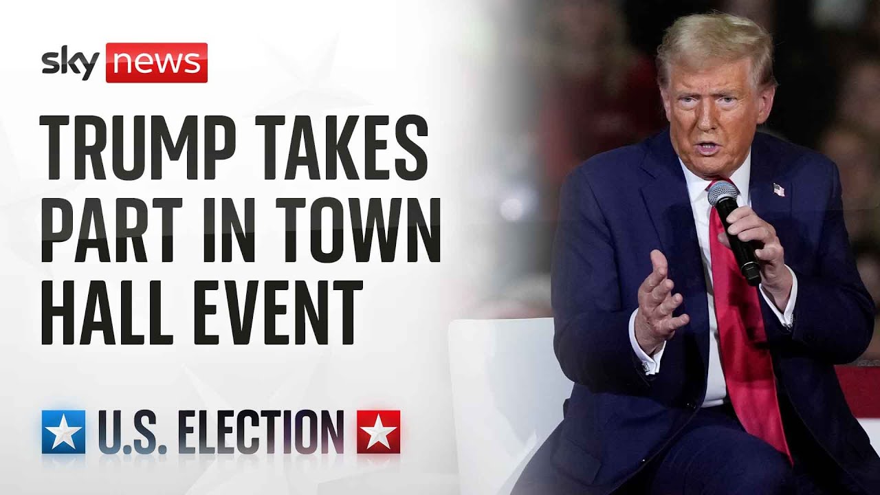 Republican presidential nominee Donald Trump takes part in town hall in Georgia