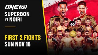 Download lagu 🔴 [Live in HD] ONE 173: Superbon vs. Noiri | First 2 Fights | ONE173「スーパーボン vs. 野杁」| オープニング2試合 mp3