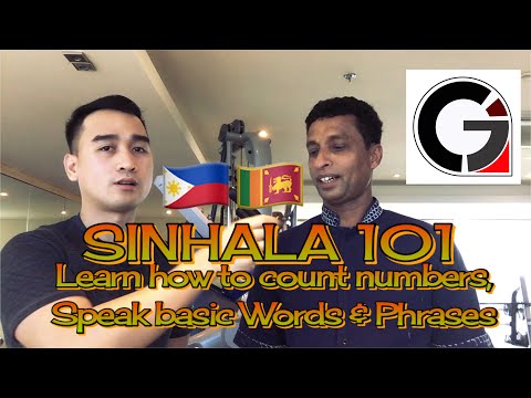 SINHALA 101 | LEARN HOW TO COUNT NUMBERS | SPEAK BASIC WORDS & PHRASES | SRI LANKAN LANGUAGE