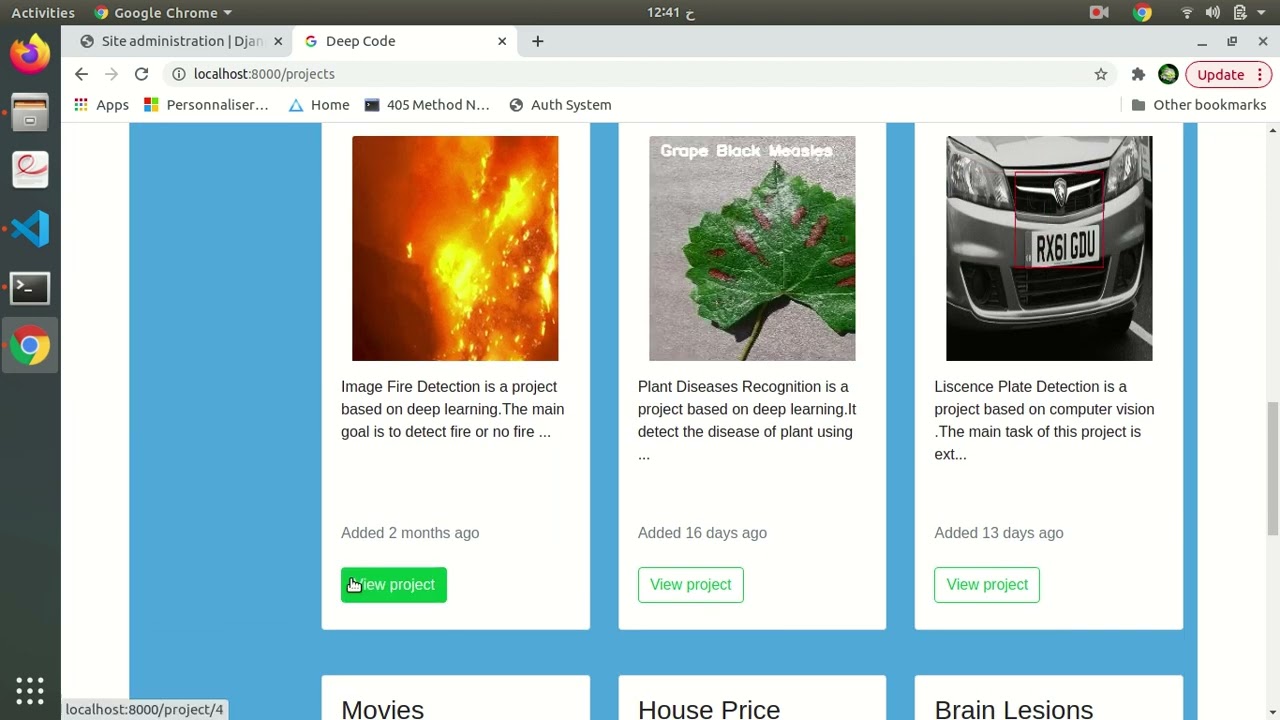 Full stack Project AI-Django ,React ,Machine Learning|Deep Learning