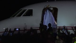 L&#39;ex-président gambien Jammeh a quitté le pays