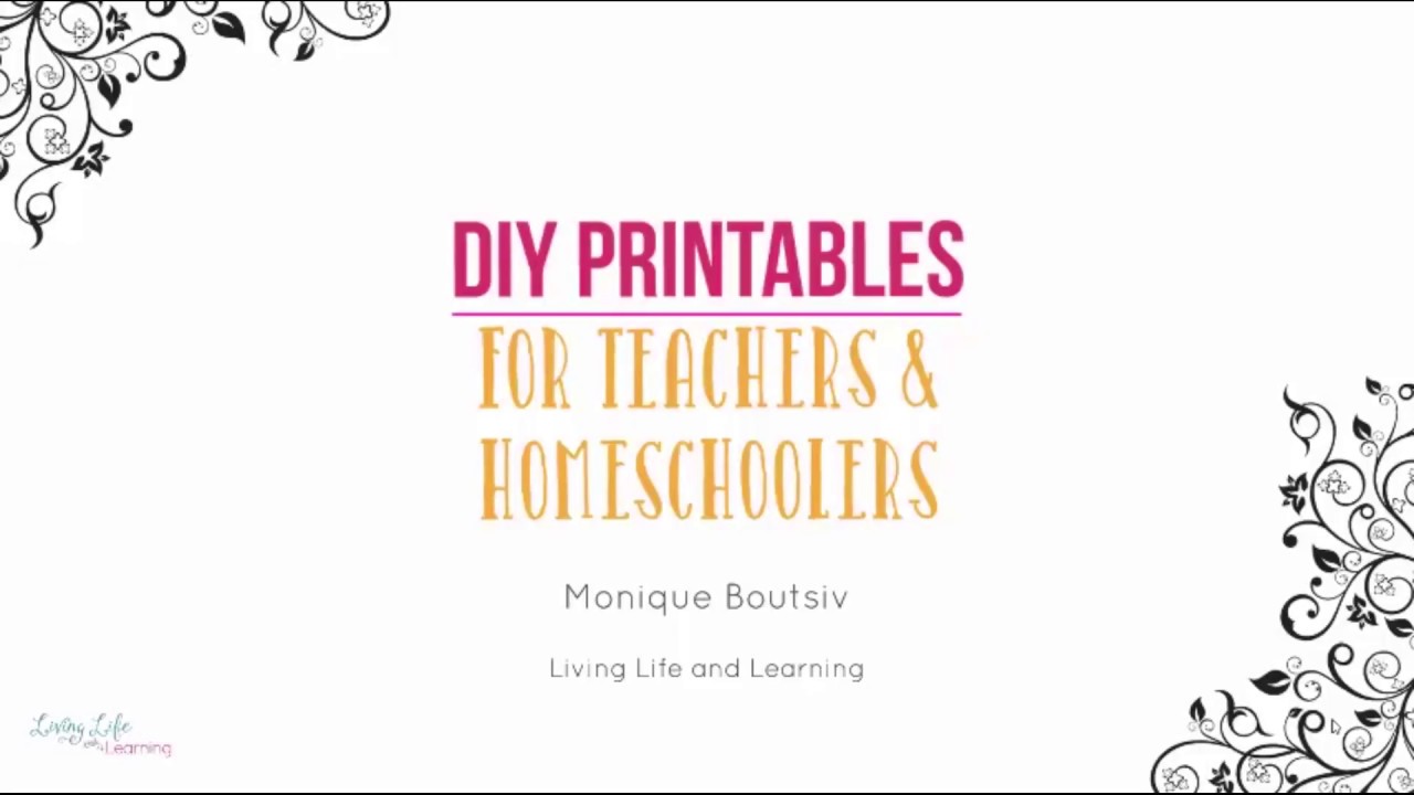 What is DIY Printables for Teachers and Homeschoolers?