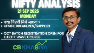 Nifty Elliott wave update for 21 Sep 2026 || Oct Batch Registration