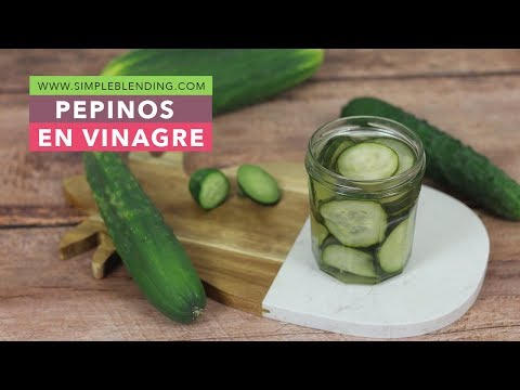 CÓMO PREPARAR PEPINOS EN VINAGRE | Pepinillos en vinagre | Conserva pepino en vinagre