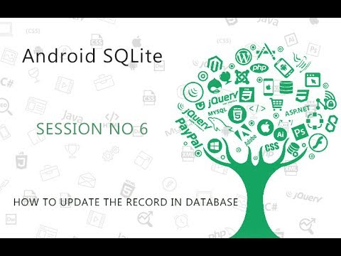 Android Sqlite Database Tutorial 6 Update Values In Sqlite Database Table Using Android Youtube