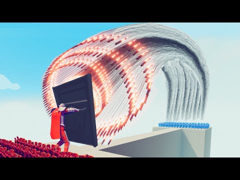 NEW - EPIC SHIELD GOD vs Archer Army Battle! | Totally Accurate Battle Simulator