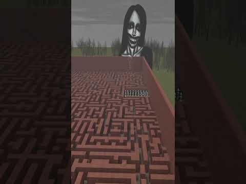 Destroying Kuchisake Onna in Big Maze Nextbot Gmod