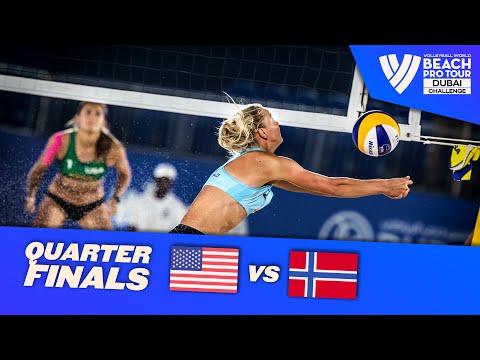 Horton / Scoles vs. Helland-Hansen / Olimstad - Quarter Finals Highlights Dubai 2022 #BeachProTour