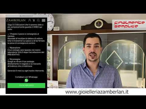 Gioielleria Zamberlan ha trovato il tipo di sito che cercava, facile e veloce