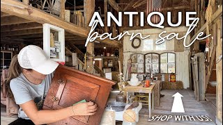 Incredible Barn Sale Full of Antiques! Yard Sale, Estate Sale, Antique Store Shopping + Vintage Haul