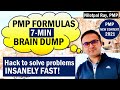 How to create PMP FORMULAS BRAIN DUMP | PMP Cheat Sheet 2022 | PMP Exam New Format 2022| PMPwithRay