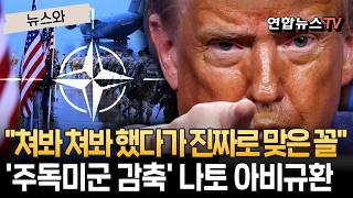 "쳐봐 쳐봐 했다가 진짜로 맞은 꼴" 주독미군 감축에 나토는 아비규환 [뉴스와]/ 연합뉴스TV(YonhapnewsTV)