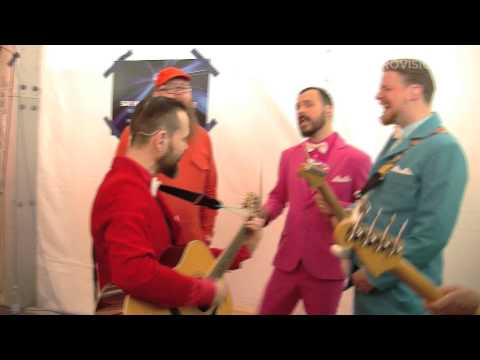Behind the scenes: Pollapönk (Iceland) singing No Prejudice