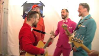 Behind the scenes: Pollapönk (Iceland) singing No Prejudice