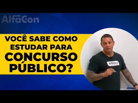 COMO COMEÇAR A ESTUDAR PARA CONCURSO PÚBLICO? Evandro Guedes - AlfaCon