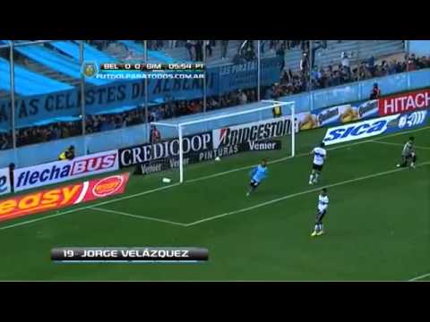 Gol de Jorge Velázquez  Belgrano 1-0 Gimnasia LP