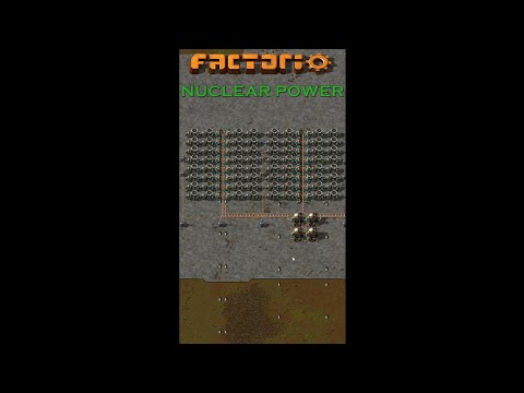 Mastering Factorio Nuclear Power for Maximum Efficiency #factorio #factoriotutorial #shorts
