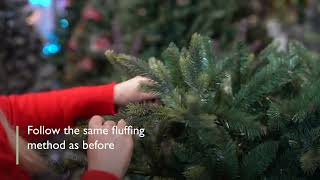 How To Fluff Your Artificial Christmas Tree | With White Stores