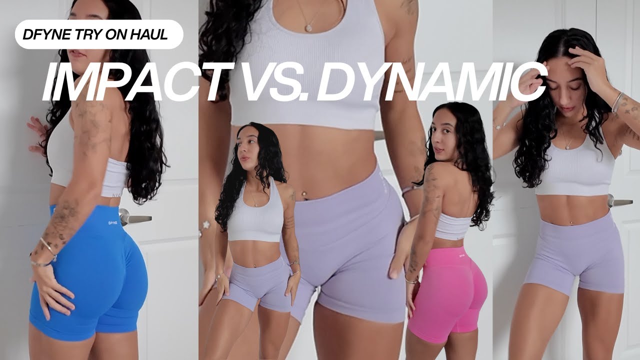 DFYNE IMPACT VS. DYNAMIC SHORTS TRY ON - honest review!!
