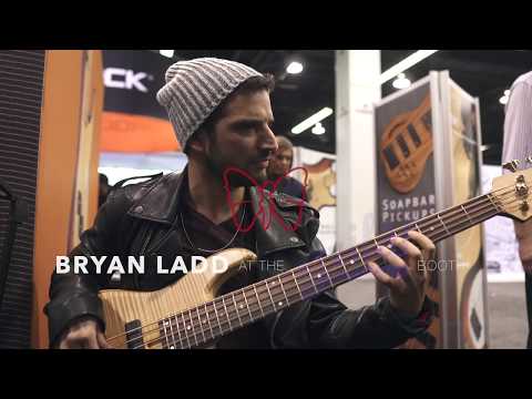NAMM 2020: Bryan Ladd playing a Fodera Emperor Standard 5 at the Aguilar Booth