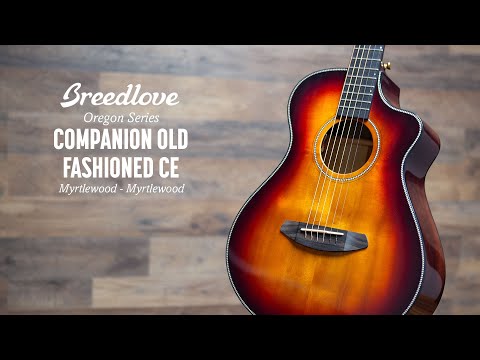 Демонстрация звучания электроакустической гитары Breedlove Oregon Companion Old Fashioned CE