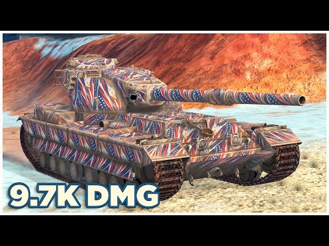 FV215b • 9.7K DMG • 4 KILLS • WoT Blitz