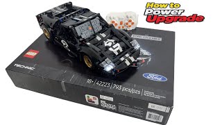 How to Build, Motorize and Light up LEGO Technic 42223 1966 Ford GT40 MKII Race Car MOC RC MOD (4K)