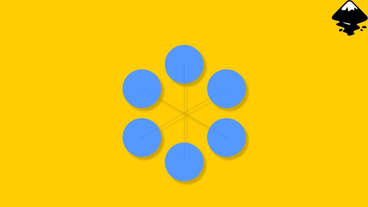 Rotate objects using the Tiled Clones Menu in Inkscape