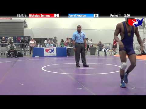 Nicholas Serrano vs. Jamel Hudson at 2013 Junior Nationals - FILA - FS