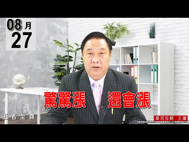 20210827《【驚驚漲   還會漲】今天是電子金融雙主流，再加上塑膠股再敲邊鼓。》#王曈 #王者至尊