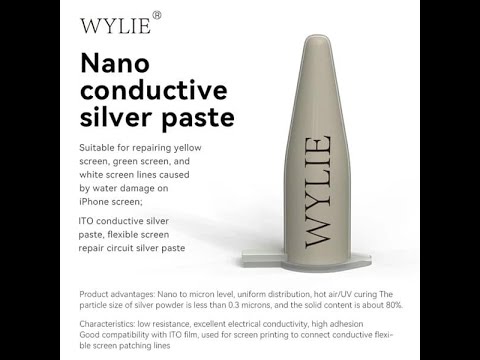 Mực bạc dẫn điện, vẽ mạch, Fix tai thỏ màn hình WYLIE